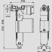 Sanitärtechnik Eisenberg - Sanit�rtechnik Eisenberg Hydraulisches Füllventil für Friatec Spülkasten