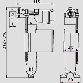 Sanitärtechnik Eisenberg - Sanit�rtechnik Eisenberg Hydraulisches Füllventil für Friatec Spülkasten
