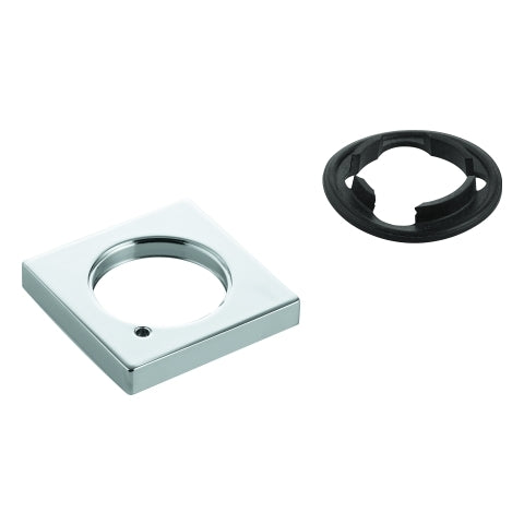 Grohe - Rosette 48421 eckig für Waschtischbatterien ohne Zugstange chrom