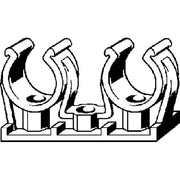 Viega - Rohr-Clip 94826C2 doppelt 15mm Kunststoff weiss