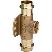 Viega - Wandscheiben-T-Stück 2217.3 15mm x 1/2 IG Siliziumbronze