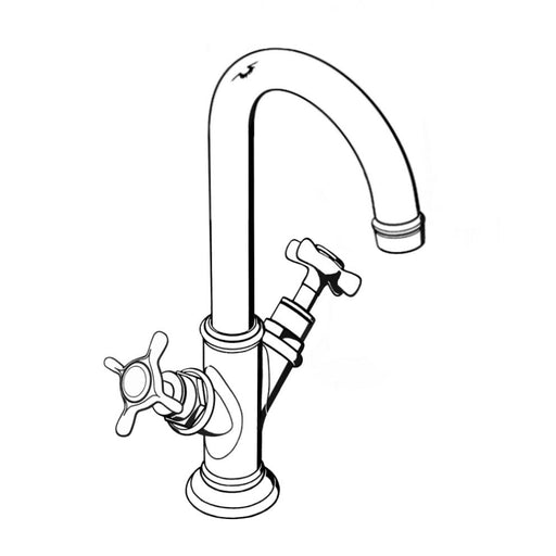 Hansgrohe - 2-Griff WT-Armatur AXOR MONTREUX 16502000 chrom m.Ablaufgarnitur