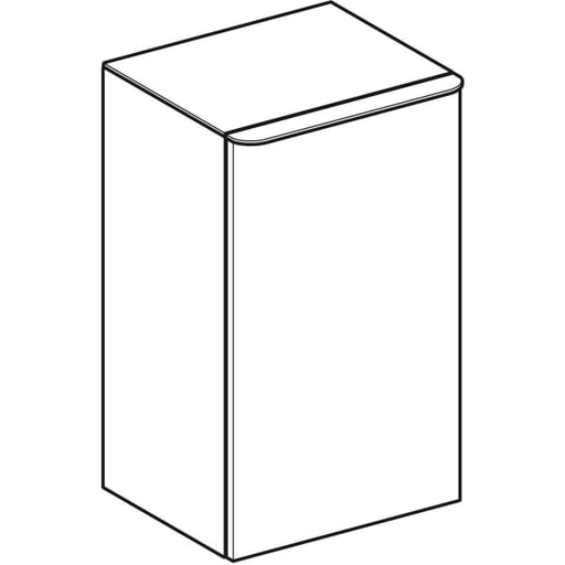 Geberit Vertriebs - Smyle Square Seitenschrank mit einer Tür re, 36x60x32,6cm, weiß