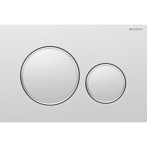 Geberit Vertriebs - SIGMA20 BetPl., f. 2-Mengen-Spülung Round, mattchr. lack. Etc / hgl.verchr