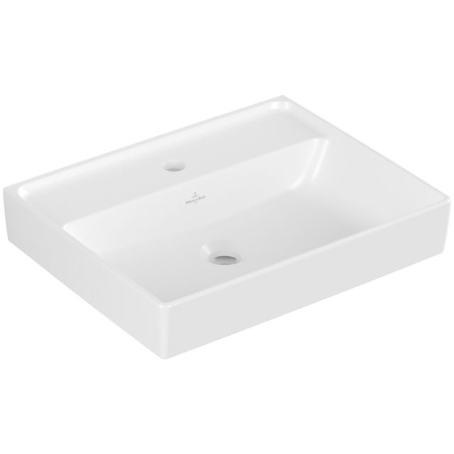 VILLEROY & BOCH - Handwaschbecken COLLARO 433451 500x400mm Eckig Stone White CeramicPlus