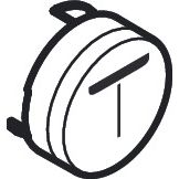 Hansgrohe - Druckknopf Symbol Mono schwarz