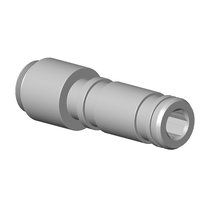 Dornbracht - Nippel Ersatzteile 092403273 D. 24 x 75,50 mm Dark Platinum