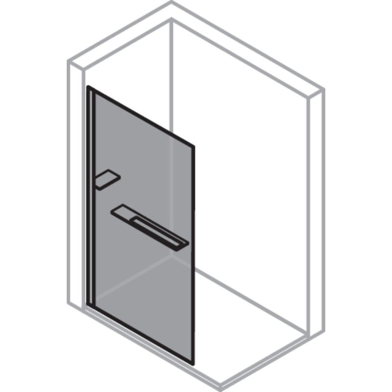Hüppe - DA Select+ 4-Eck SWa10 1000 H:2000 SHELF silber matt klar