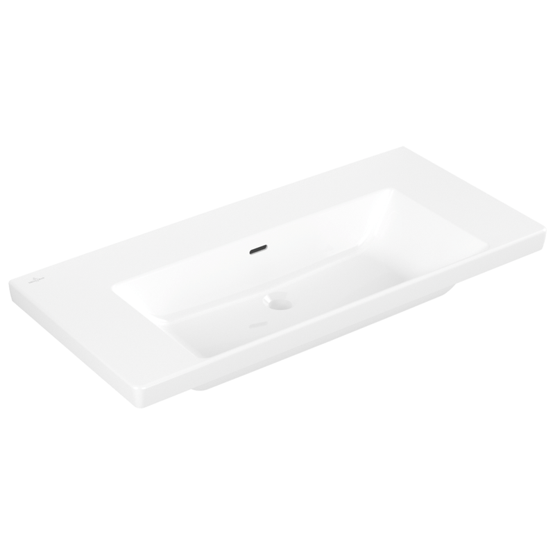 VILLEROY & BOCH - Schrankwaschtisch Subway 3.0 1000x 470mm re-eckig m. ÜL. Weiß Alpin cplus