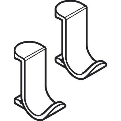 Hansgrohe - Handtuchhaken WALLSTORIS breit mattschwarz