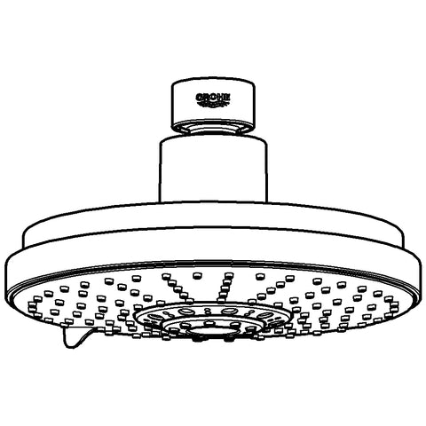 Grohe - Kopfbrause RAINSHOWER 27134 Durchmesser 160 mm vierstrahlig chrom