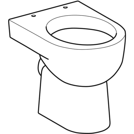 Geberit Vertriebs - Stand-WC flach RENOVA NR.1 203010 weiß Ktect 6 l