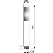 Ideal Standard - Stabhandbrause IDEALRAIN, Silver Storm