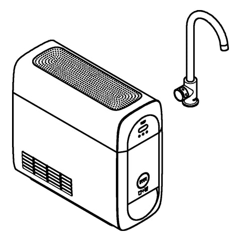 Grohe - BLUE Home Mono Starter Kit 31498 Bluetooth/WIFI C-Ausl. hard graphite geb