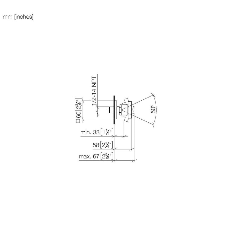 Dornbracht - Seitenbrause MEM 28518782 chrom