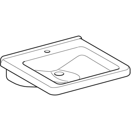 Geberit Vertriebs - WT RENOVA NR. 1 COMFORT, 550x525mm unterfahrbar,ohne Überlauf, weiß(alpin)