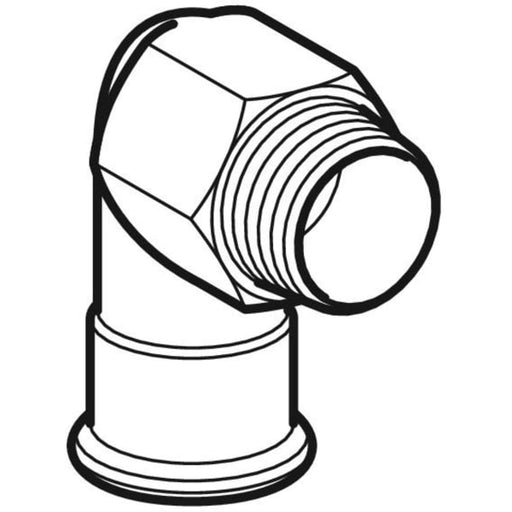 Geberit Vertriebs - Niro Überg.-Winkel 90 AG 28x1 silikonfrei, # 83836