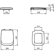 Ideal Standard - WC-Sitz VENTUNO Softclosing weiß