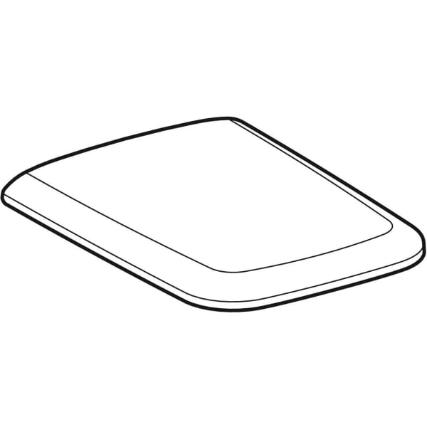 Geberit Vertriebs - Square WC-Sitz ICON, Bef. von oben mit Absenkautomatik, Quick Release, weiß