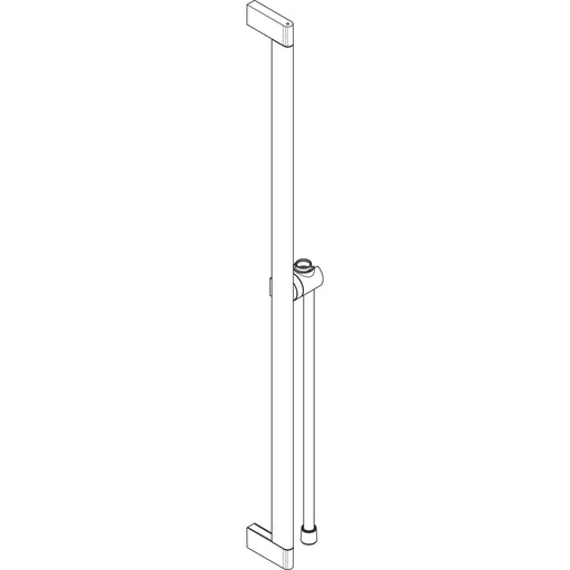 Hansgrohe - Brausestange Unica S Puro 900mm mit Easy Slider und Brauseschlauch chrom