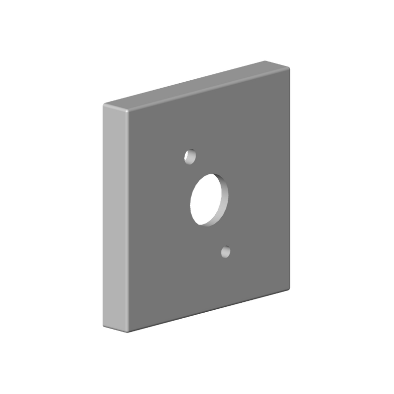 Dornbracht - Rosette Ersatzteile 092782006 60 x 60 x 9 mm platin