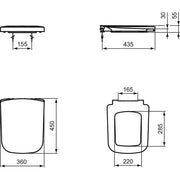 Ideal Standard - WC-Sitz MIA, Softclosing, weiß