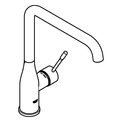 Grohe - EH-Spültischbatterie ESSENCE 30505 hoher Auslauf supersteel