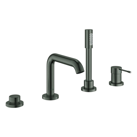 Grohe - 4-Loch-Einhand-Wannenkombination ESSENCE 25251_1 hard graphite gebürstet