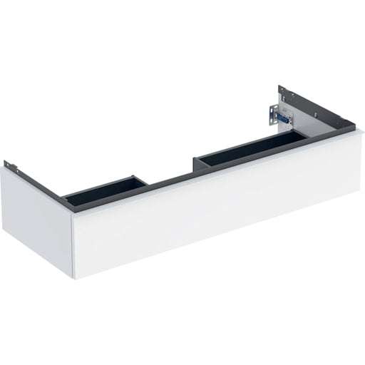 Geberit Vertriebs - iCon Unterschrank für WT, 1 Schubl. 118,4x24,7x47,6cm, weiß hgl/Gr.weiß matt