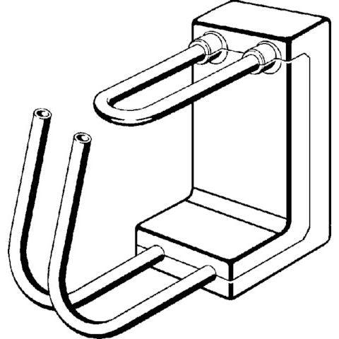 Viega - Heizkörperanschlussblock RAXOFIX 5397.6 255mm Kunststoff