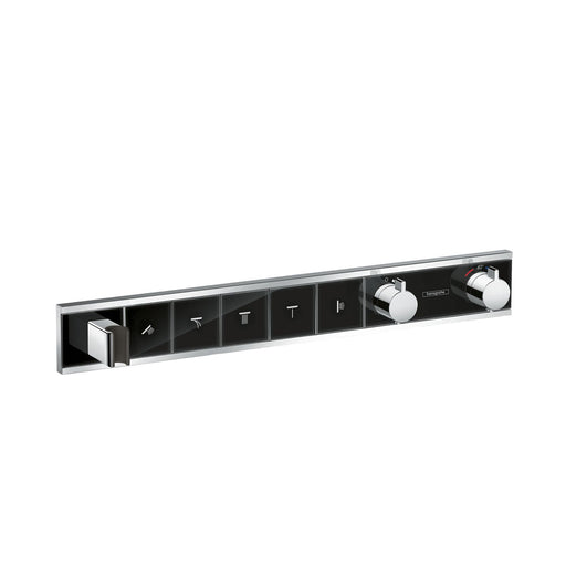 Hansgrohe - Thermostat Unterputz RAINSELECT Fertigset 5 Verbraucher schwarz/chrom
