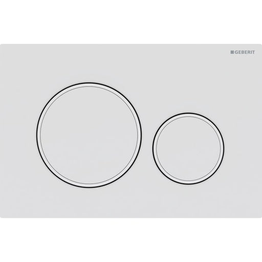 Geberit Vertriebs - BetPl. Sigma20, für 2-Mengen-Spülung weiß matt lackiert, beschichtet