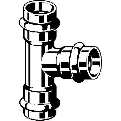 Viega - T-Stück PRESTABO 1118LF labsfrei 28x15x28mm