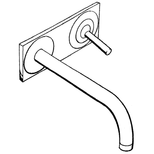 Hansgrohe - Fertigset Wascht. EHM UP AXOR UNO 2 38115 chrom Auslauf 225