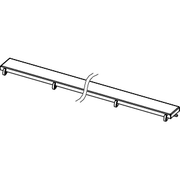 TECE SE - TECEdrainline Designrost steel Edelst. schw. matt besch. für Duschrinne, 1000mm