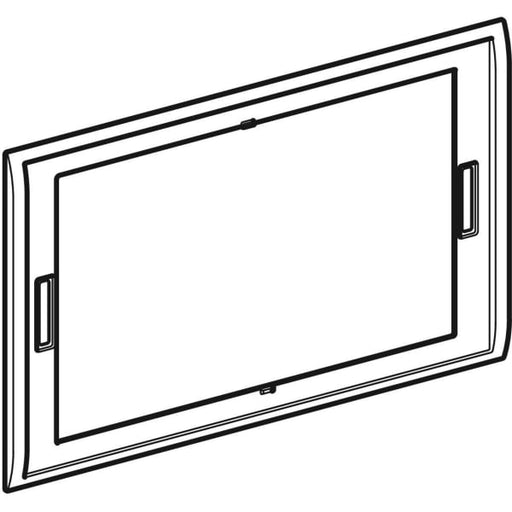 Geberit Vertriebs - Sigma70 Abdeckrahmen für BetPl. Square, hochglanz verchromt