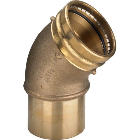 Viega - Bogen 45 Grad SANPRESS XL 2226.1XL 88,9mm Rotguss