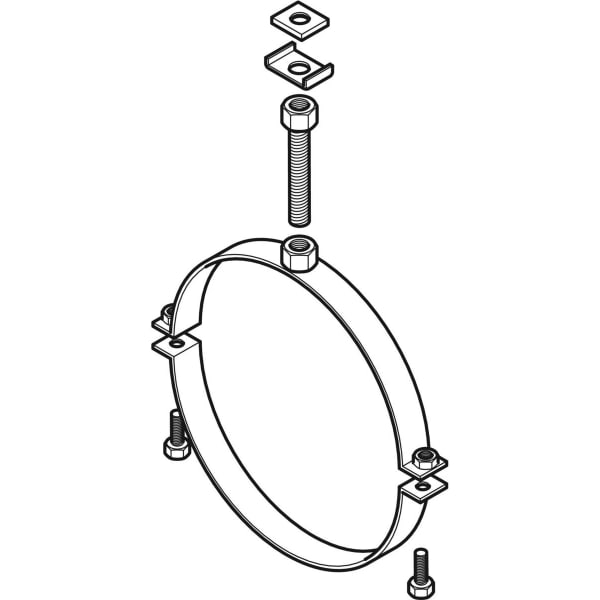 Geberit Vertriebs - Pluvia Rohrschelle mit Muffe M16 d315 372862001