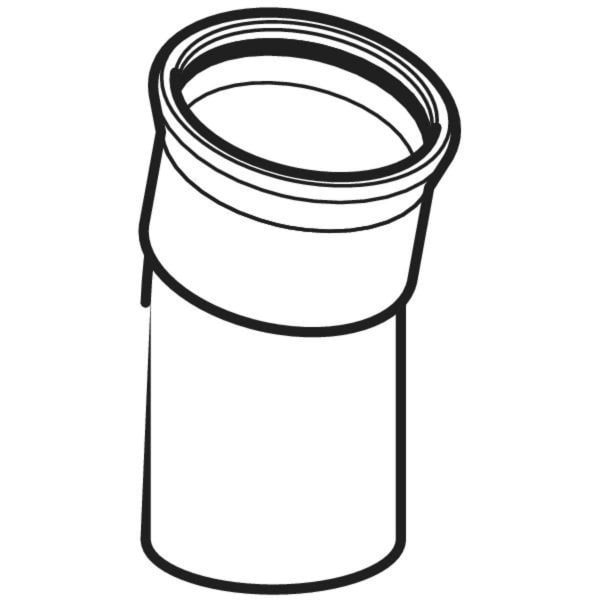 Geberit Vertriebs - Niro Bogen 15 Grad IA Durchmesser: 108mm, # 36120