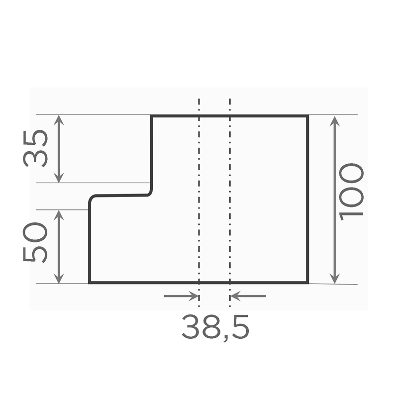Fornatis - Übergangsrohr exzentrisch DN150x80
