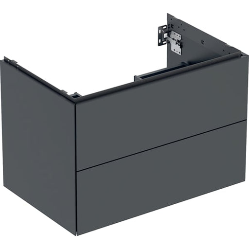 Geberit Vertriebs - ONE Unterschrank für WT/-Platte 2 Schubl., 74x50,4x47cm, schwarz matt