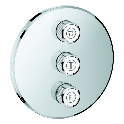 Grohe - 3-fach Unterputzventil GROHTHERM SmartControl 29122 rund FMS chrom