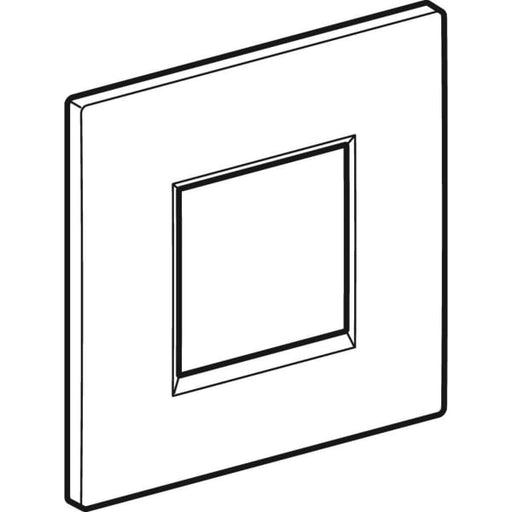 Geberit Vertriebs - Typ 20 (ex Typ 30) Abdeckpl. für UR-Strg. IR, Square, schwarz matt