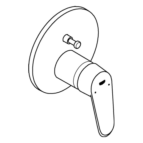 Grohe - EH-Wannenbatterie EURODISC C 24056 FMS für RAPIDO SmartBox chrom