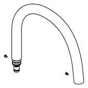 Grohe - Brauseschlauch GrohFlexx 46968 aus Santopren softschwarz