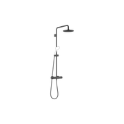 Dornbracht - Showerpipe mit Brause-Thermostat Regenbrause D. 220mm, schwarz matt