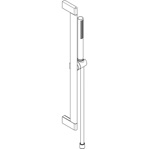 Hansgrohe - Brauseset Pulsify S 100 1jet mit Brausestange 650mm mattschwarz