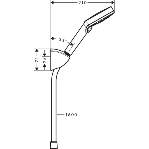 Hansgrohe - Brausenset Vernis Blend Vario EcoSmart/Porter chr.Brauseschl.1600mm