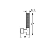 Grohe - Hebelgriffe Atrio Private C. 48646 Rändelstruktur supersteel