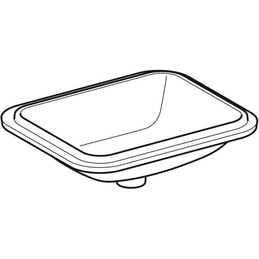 Geberit Vertriebs - Unterbau-WT VARIFORM, rechteckig 450x350mm, o. Hl., o. Ül., weiß